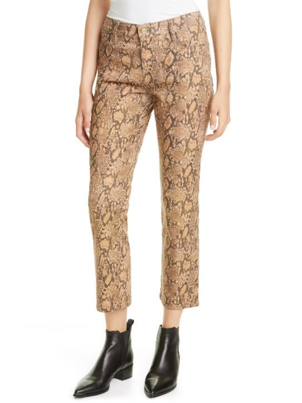 EUC Tory Burch Python Snakeskin Print Skinny Jeans